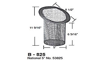 Aladdin Basket for Jacuzzi National 5in 53825 | B-825