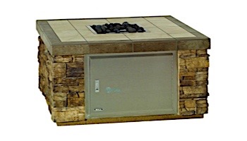 Bull Outdoor Products Square Fire Pit Stucco Finish | Propane | 31034