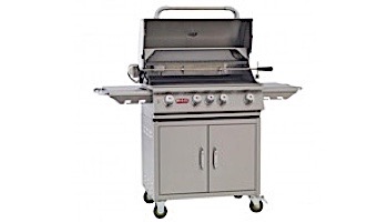 Bull Barbecue Angus 30" 4-Burner Stainless Steel Propane Grill Cart with Lights | 44000