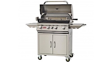 Bull Barbecue Angus 30" 4-Burner Stainless Steel Natural Gas Grill Cart with Lights | 44001