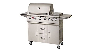 Bull Barbecue Longhorn 47" 7-Burner Stainless Steel Natural Gas Cart with Lights | 28369