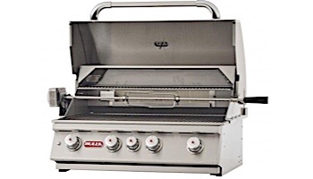 Bull Barbecue Angus 30" 4-Burner Stainless Steel Built-In Natural Gas Grill with Lights | 47629