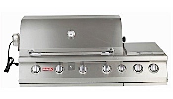 Bull Barbecue 7-Burner Stainless Steel Built-In Natural Gas Grill with Lights | 18249