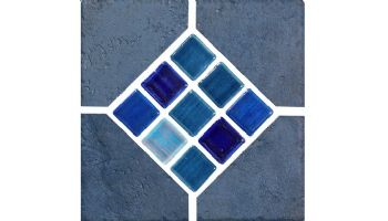 National Pool Tile Catania 6x6 Single Bullnose Pool Tile | Ocean Blue | CATBLUE SBN