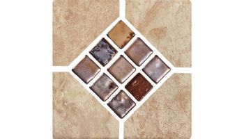 National Pool Tile Catania 6x6 Single Bullnose Pool Tile | Sand | CATTAN SBN