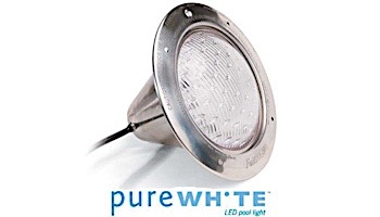 J&J Electronics Pool Light Fixture LED Pure White 120V 100' Cord | LPL-H100-P1-WHT-120
