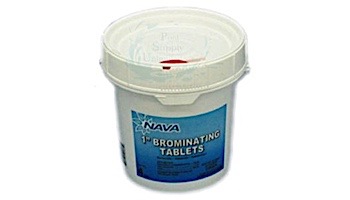 Nava Label 1 inch Brominating Tablets  | 4lb Plastic Pail | 652034144