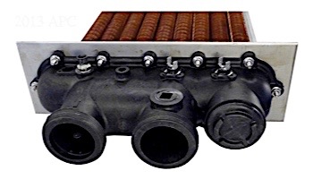 Raypak Cupro Nickel Heat Exchanger with Polymer Heads | Prior to 7-13 | 010358F