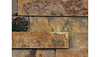 National Pool Tile Natural Ledgerstone 6x24 | Rust | LDGR-RUST