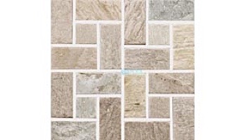 National Pool Tile Quartzite Pool Tile | Golden Harvest | Pinwheel Mosaic