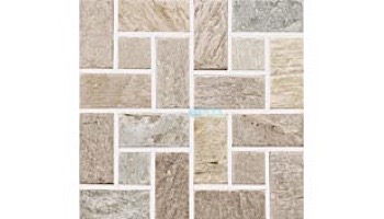 National Pool Tile Quartzite Pool Tile | Golden Harvest | Pinwheel Mosaic