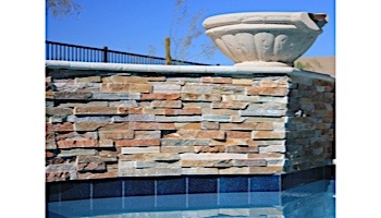 National Pool Tile Natural Ledgerstone 6x24 | Rust | LDGR-RUST