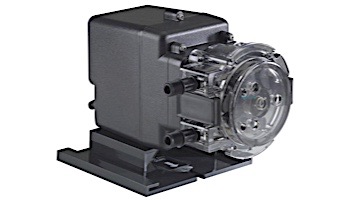Stenner Pumps Tank System | Single Head Fixed Output Peristaltic Pump | 7.5 Gallon Gray Tank | 220V | S7G45MFL1B2S