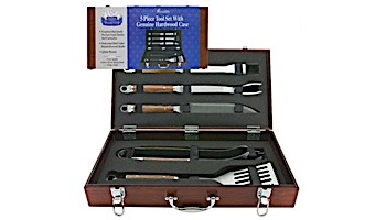Mr BBQ 5 Pc Forged Set In Wood Carrying Case | 02136