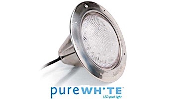 J&J Electronics Pool Light Fixture LED Pure White 14V 50' Cord | LPL-H50-P1-WHT-12