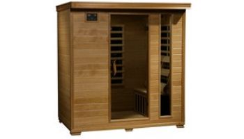HeatWave Monticello 4-Person Hemlock Infrared Sauna with 9 Carbon Heaters | SA2418