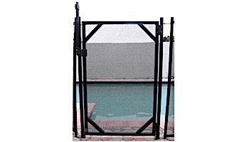 GLI Pool Products Protect-A-Pool Inground Safety Fence | 4' x 12' Section Black | Model NE180F | 30-0412-BLK-PAP