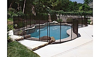 GLI Pool Products Protect-A-Pool Inground Safety Fence | 4' x 12' Section Black | Model NE180F | 30-0412-BLK-PAP