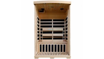 HeatWave Coronado 2-Person Hemlock Deluxe Infrared Sauna with 6 Carbon Heaters | SA2409