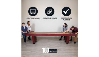 Hathaway Challenger 72-In Air Hockey Table with LED Scoring | Cherry Finish | NG1210 BG1210
