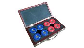 Hathaway Shuffleboard Pucks with Case | Set of 8 | NG1223 BG1223