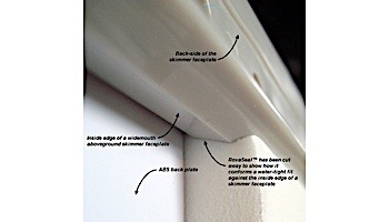 SimPoolTec Above Ground Skimmer Plug | 11-1/2" x 5-3/16" | Widemouth Faceplate | AGWM-H