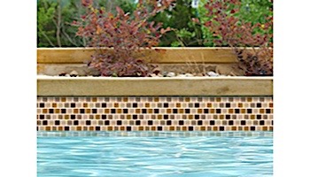 National Pool Tile Allure 1x1 Glass Tile | Bronze | 201-036