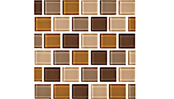 National Pool Tile Allure 1x1 Glass Tile | Bronze | 201-036