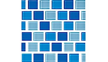 National Pool Tile Allure 1x1 Glass Tile | Peacock | 201-019