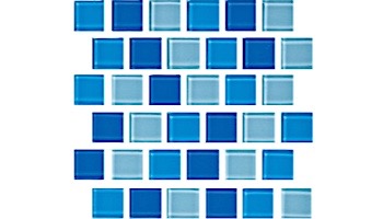 National Pool Tile Allure 1x1 Glass Tile | Peacock | 201-019