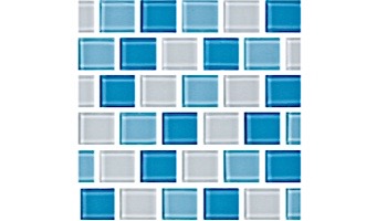 National Pool Tile Allure 1x1 Glass Tile | Caribbean | 201-035