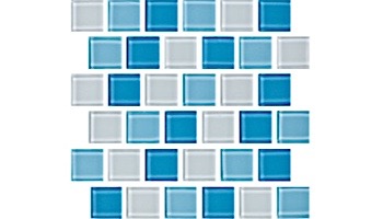 National Pool Tile Allure 1x1 Glass Tile | Caribbean | 201-035