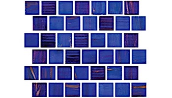 National Pool Tile Canyon Gems 1x1 Glass Tile | Blue Quartz | 201-021