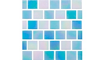 National Pool Tile Reflections 1x1 Series Glass Tile | Surf | 201-029