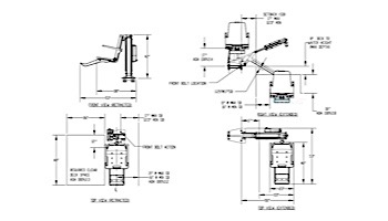 SR Smith multiLift ADA Compliant Flanged Pool Lift with Folding Seat and Activation Key | 575-1100