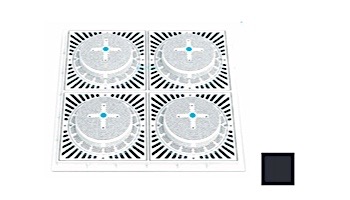 Aquastar Four (4) Square RSUN9/8HPH for 1" Deep 18" Sq. Retrofits | Black | RSUN18HPHR102
