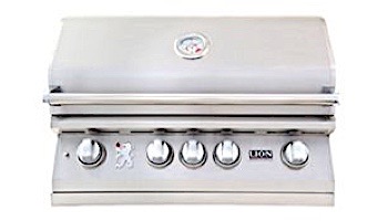 Lion Premium Grills L-75000 32" 4-Burner Stainless Steel Built-in Natural Gas Grill with Lights | 75623