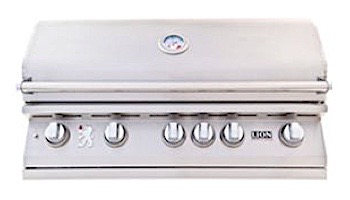 Lion Premium Grills L-90000 40" 5-Burner Stainless Steel Built-in Propane Grill with Lights | 90814