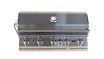 Lion Premium Grills L-90000 40" 5-Burner Stainless Steel Built-in Propane Grill with Lights | 90814