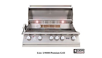 Lion Premium Grills L-90000 40" 5-Burner Stainless Steel Built-in Propane Grill with Lights | 90814