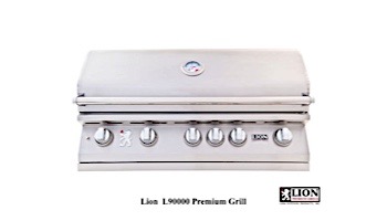 Lion Premium Grills L-90000 40" 5-Burner Stainless Steel Built-in Natural Gas Grill with Lights | 90823