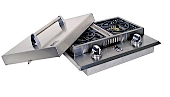 Lion Premium Grills Stainless Steel Double Side Burner Natural Gas | L1634