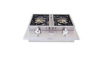 Lion Premium Grills Stainless Steel Double Side Burner Natural Gas | L1634