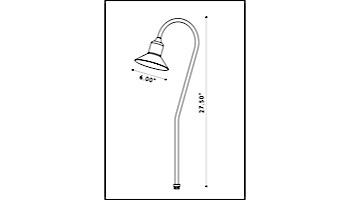 FX Luminaire | AccentoLume Incandescent Path Light | Verde Speckle | 12W | AL-12-VF