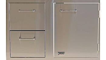 Lion Premium Grills Stainless Steel Door Drawer Combo with Towel Rack | L3320