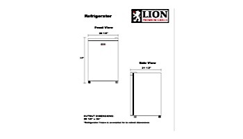 Lion Premium Grills Stainless Steel Refrigerator | 2002