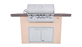 Lion Premium Grill Islands Superior Q with Rock or Brick Propane | 90102LP