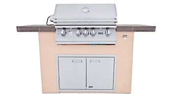 Lion Premium Grill Islands Superior Q with Rock or Brick Natural Gas | 90102NG