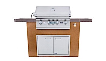 Lion Premium Grill Islands Prominent Q with Rock or Brick Natural Gas | 90104NG