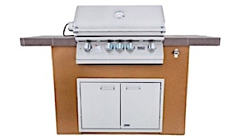 Lion Premium Grill Islands Prominent Q with Rock or Brick Natural Gas | 90104NG